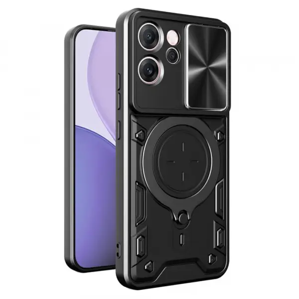 Husa pentru Oppo Reno14 FS 5G / Reno14 F, Techsuit, CamGuard Pro, Neagra