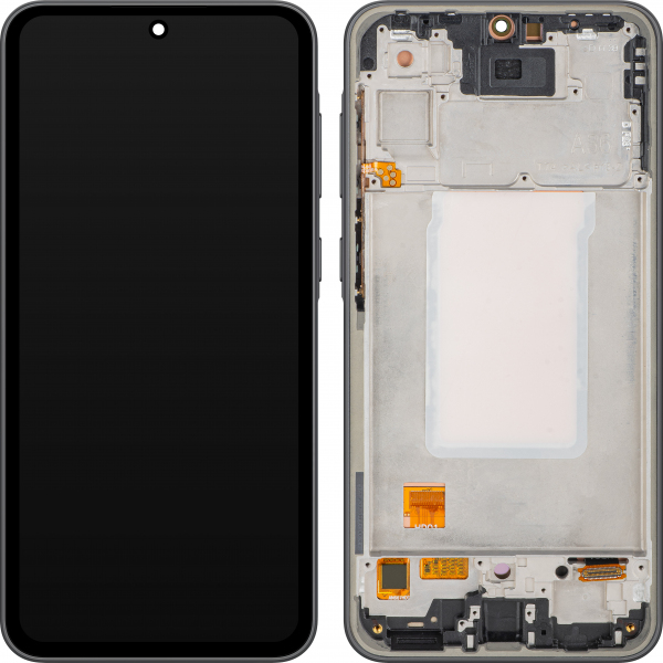 Display cu Touchscreen MP compatibil cu Samsung Galaxy A36 A366, cu Rama, Versiune OLED, Negru