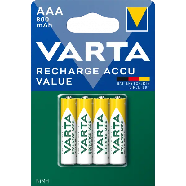 Baterie Reincarcabila Varta Professional, AAA / LR3, 800mAh, Set 4 bucati