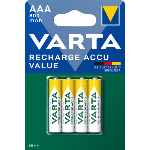 Baterie Reincarcabila Varta Professional, AAA / LR3, 800mAh, Set 4 bucati