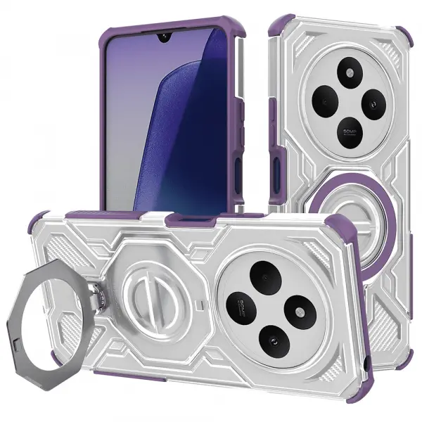 Husa pentru Xiaomi Poco C75 / Redmi 14C, Techsuit, Carbon Shield Pro, Mov