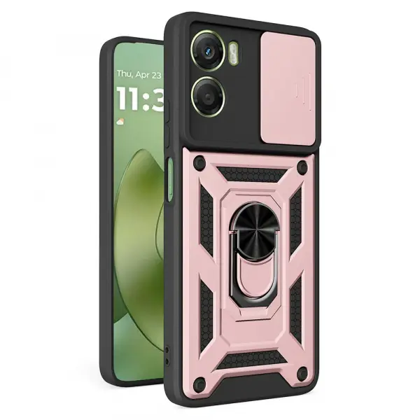 Husa pentru Motorola Moto G06, Techsuit, CamShield, Roz Aurie