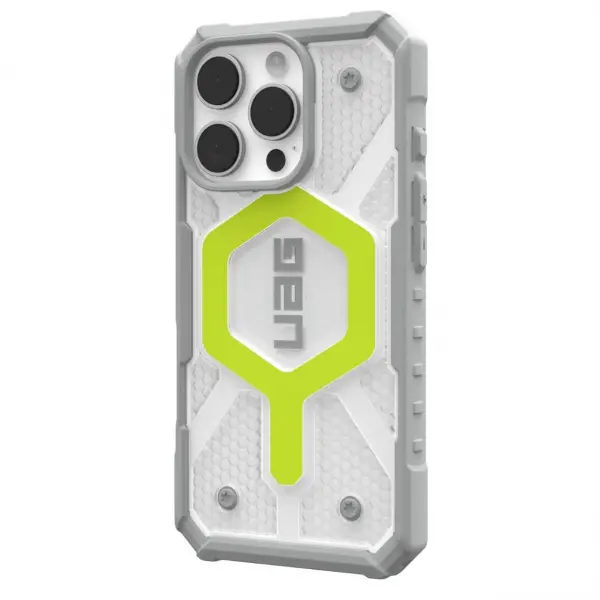 Husa MagSafe pentru Apple iPhone 16 Pro, Urban Armor Gear, Pathfinder Clear, Verde