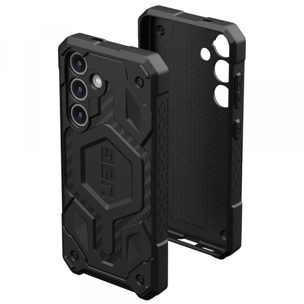 Husa MagSafe pentru Samsung Galaxy S24 S921, Urban Armor Gear, Monarch Pro Carbon, Neagra