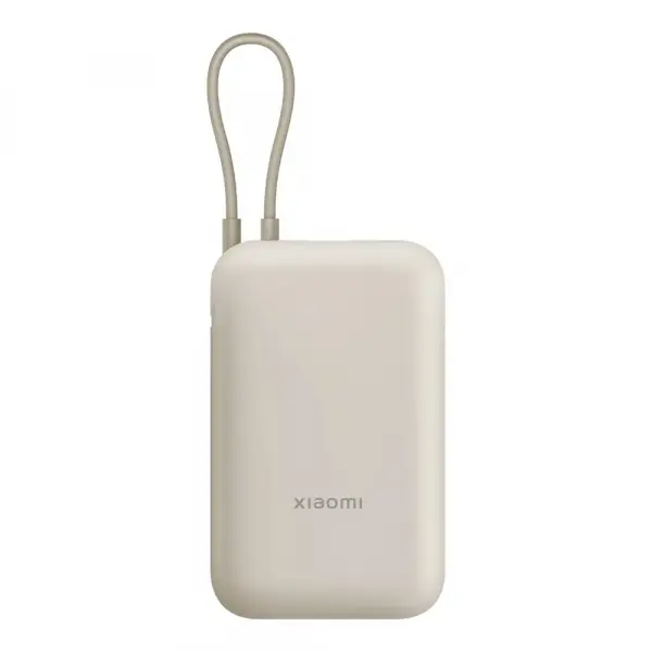 Baterie Externa Xiaomi Pocket Edition Pro, 10000mAh, 33W, QC + PD, 1 x USB-A - 1 x USB-C, Bej BHR9072GL