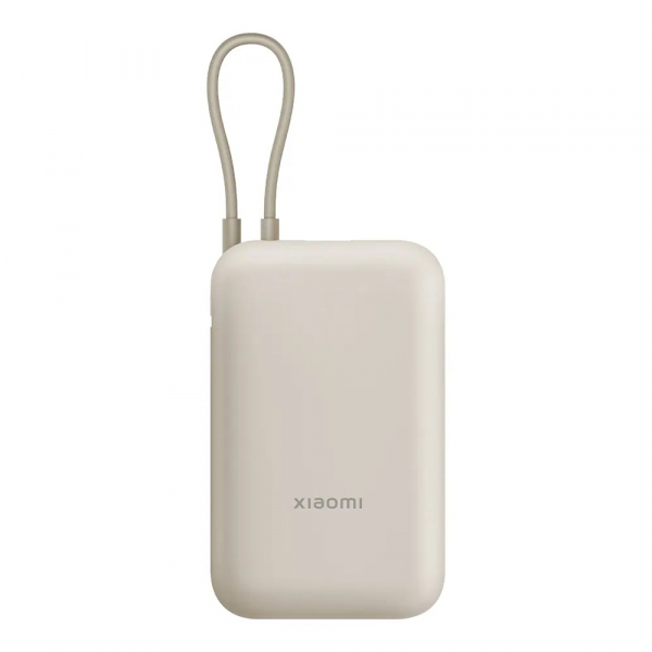 Baterie Externa Xiaomi Pocket Edition Pro, 10000mAh, 33W, QC + PD, 1 x USB-A - 1 x USB-C, Bej BHR9072GL