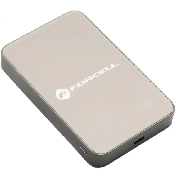 Baterie Externa Wireless Forcell F10K8, 10000mAh, 15W, PD + FQI, 1 x QI - 1 x USB-C, Aurie