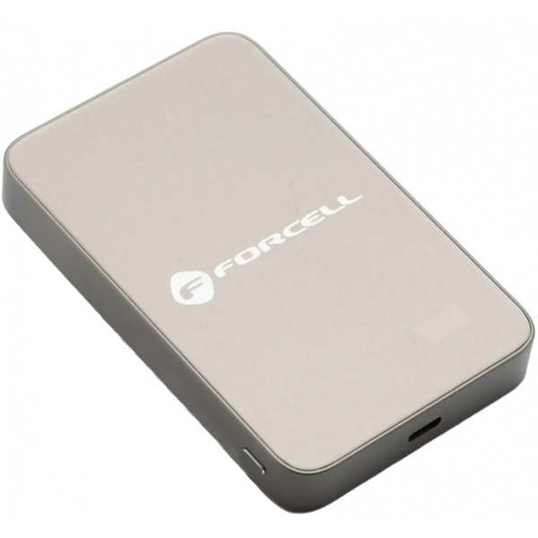 Baterie Externa Wireless Forcell F5K8, 5000mAh, 15W, PD + FQI, 1 x QI - 1 x USB-C, Aurie