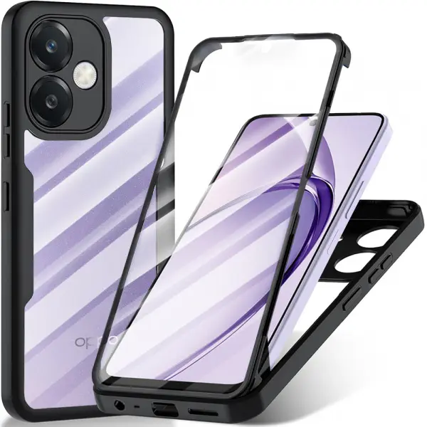 Husa pentru Oppo A3 4G / A3, Techsuit, ColorVerse 360, Neagra