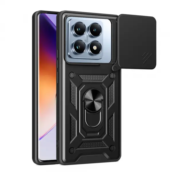 Husa pentru Xiaomi 14T Pro, Techsuit, CamShield, Neagra
