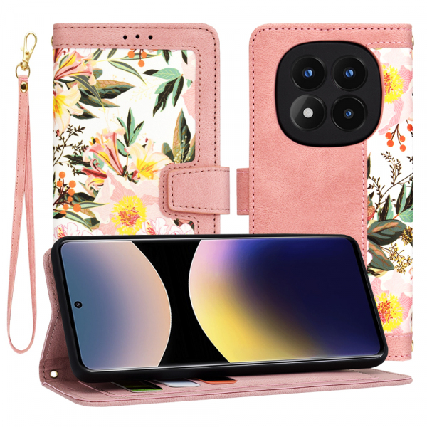 Husa pentru Xiaomi Redmi Note 14 Pro 4G, Techsuit, FlipCraft, Roz