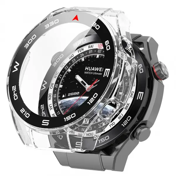 Husa Techsuit Defense360 Pro Bezel pentru Huawei Watch Ultimate, Transparenta