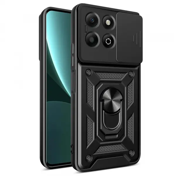 Husa pentru Honor X6b, Techsuit, CamShield, Neagra