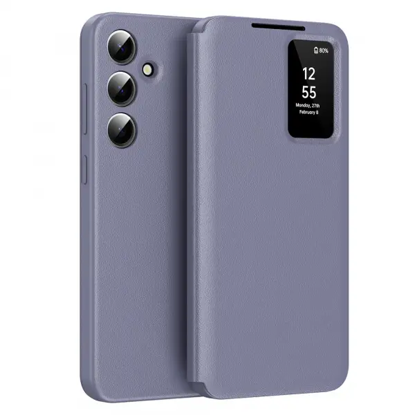 Husa pentru Samsung Galaxy A55 5G A556, Techsuit, SmartView, Mov