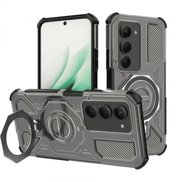 Husa pentru Xiaomi Redmi 15 5G / 15 4G, Techsuit, Carbon Shield Pro, Fumurie