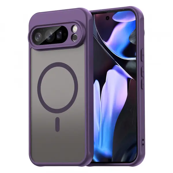 Husa MagSafe pentru Google Pixel 10 Pro XL, Techsuit, HaloFrost II, Mov