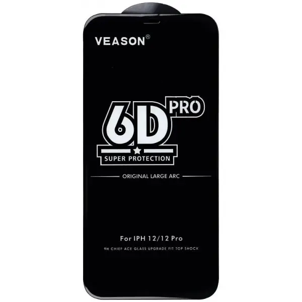 Folie de protectie Ecran Veason PRO pentru Motorola Moto E32s / E22s / E32 / G22, Sticla Securizata, Full Glue, 6D, Neagra