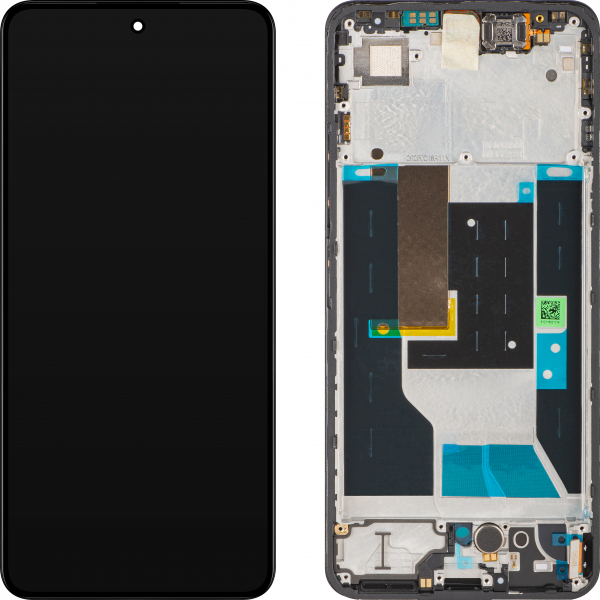 Display cu Touchscreen Realme 14T, cu Rama, Negru (Obsidian Black), Service Pack 621029000502