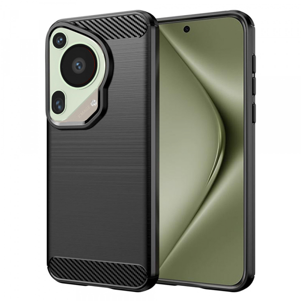 Husa pentru Huawei Pura 70 Ultra, Techsuit, Carbon, Neagra