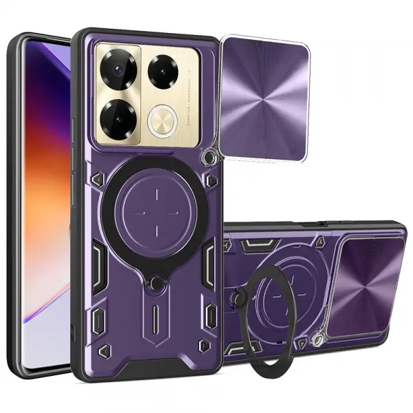 Husa pentru Infinix Note 40 Pro+, Techsuit, CamGuard Pro, Mov