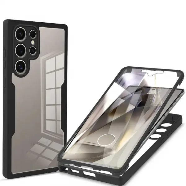 Husa pentru Samsung Galaxy S24 Ultra S928, Techsuit, ColorVerse 360, Neagra