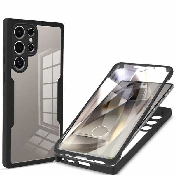 Husa pentru Samsung Galaxy S24 Ultra S928, Techsuit, ColorVerse 360, Neagra