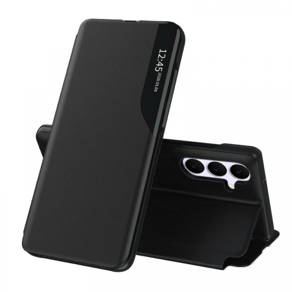 Husa pentru Samsung Galaxy S25 FE, Techsuit, eFold, Neagra