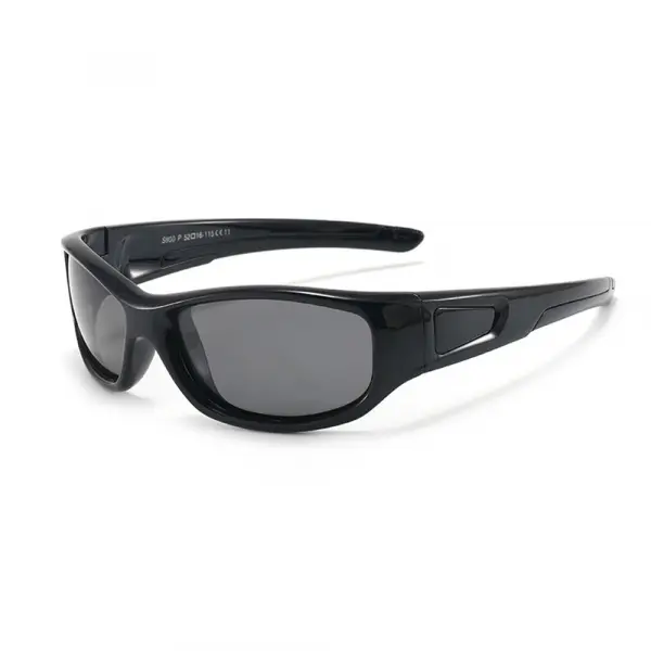 Ochelari De Soare Sport Copii Techsuit 800-C11, Polarizati, Negri
