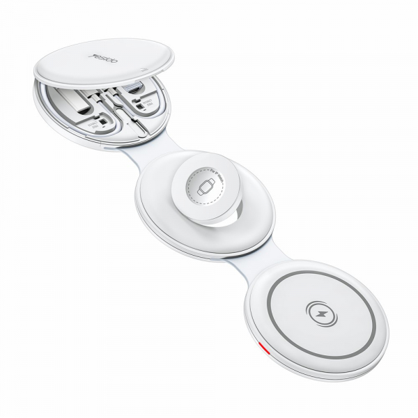 Incarcator Retea Wireless Yesido DS29 5in1, 15W, 1.67A, Alb