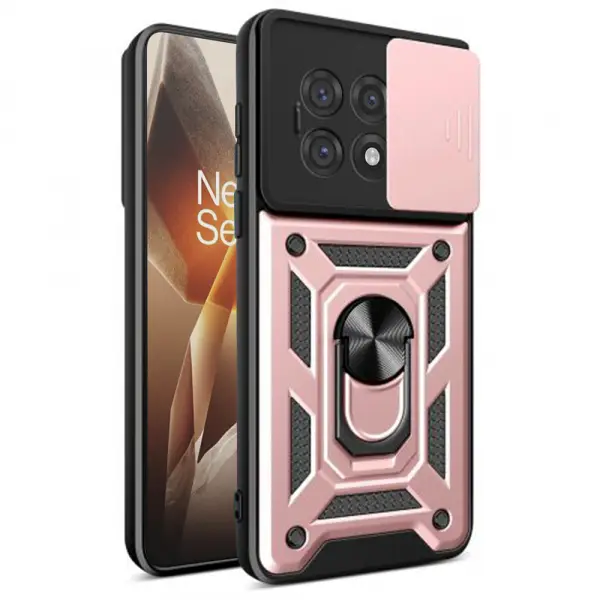 Husa pentru OnePlus 13R, Techsuit, CamShield, Roz
