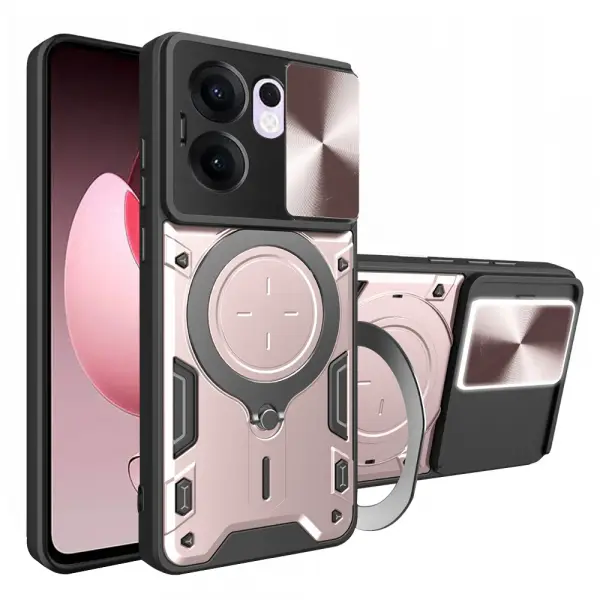 Husa pentru Oppo Reno13 FS 5G / Reno13 F 4G / Reno13 F, Techsuit, CamGuard Pro, Roz Aurie