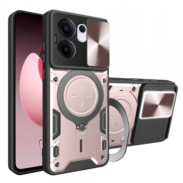 Husa pentru Oppo Reno13 FS 5G / Reno13 F 4G / Reno13 F, Techsuit, CamGuard Pro, Roz Aurie