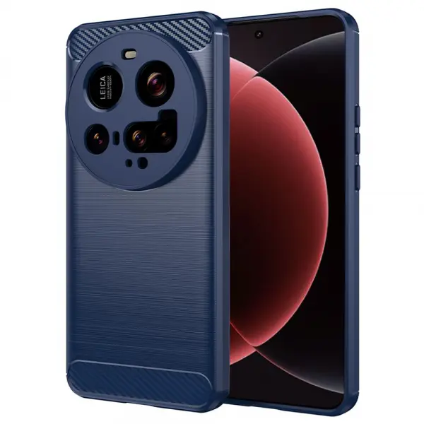 Husa pentru Xiaomi 15 Ultra, Techsuit, Carbon, Albastra