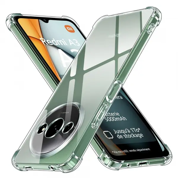 Husa pentru Xiaomi Redmi A3x / A3, Techsuit, Shockproof Clear, Transparenta