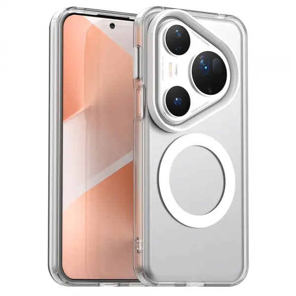 Husa MagSafe pentru Huawei Pura 80 Ultra, Techsuit, CandyCase, Alba