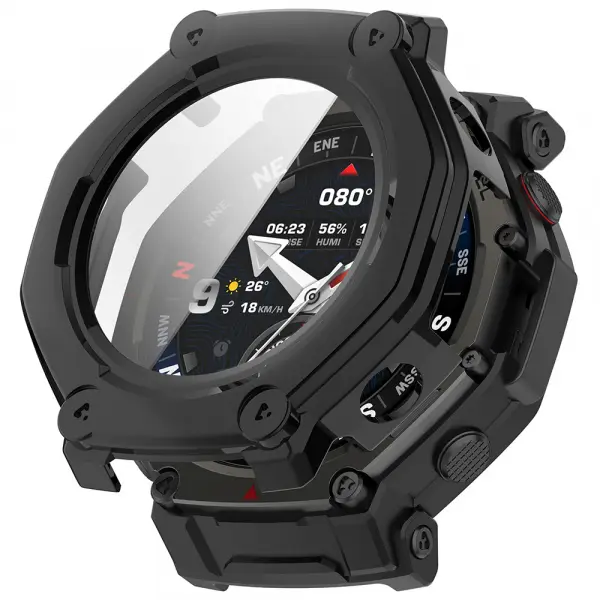 Husa Techsuit Defense360 Pro pentru Amazfit T-Rex 3 Pro 48mm, Neagra