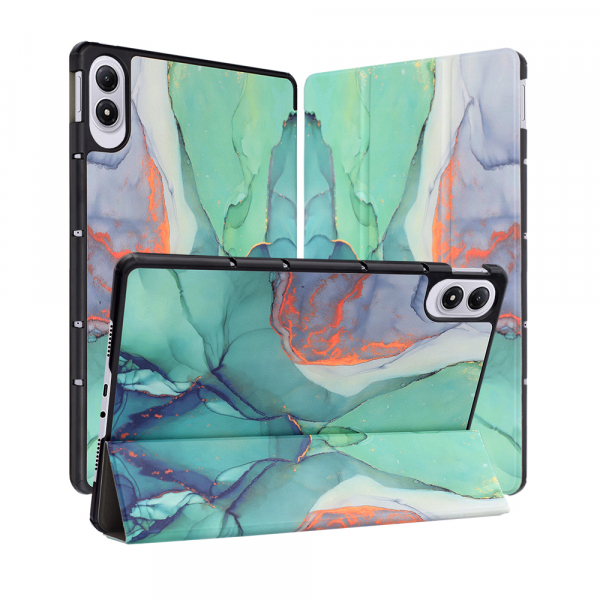 Husa pentru Xiaomi Redmi Pad 2 Pro, Techsuit, FoldPro Green Time, Multicolor