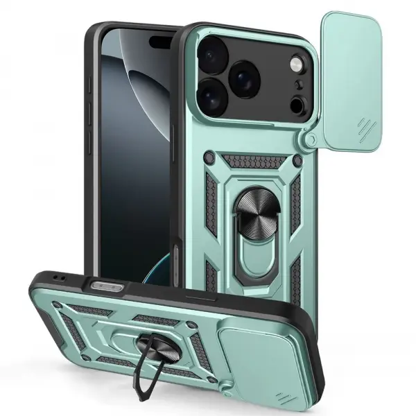 Husa pentru Apple iPhone 17 Pro Max, Techsuit, CamShield, Verde