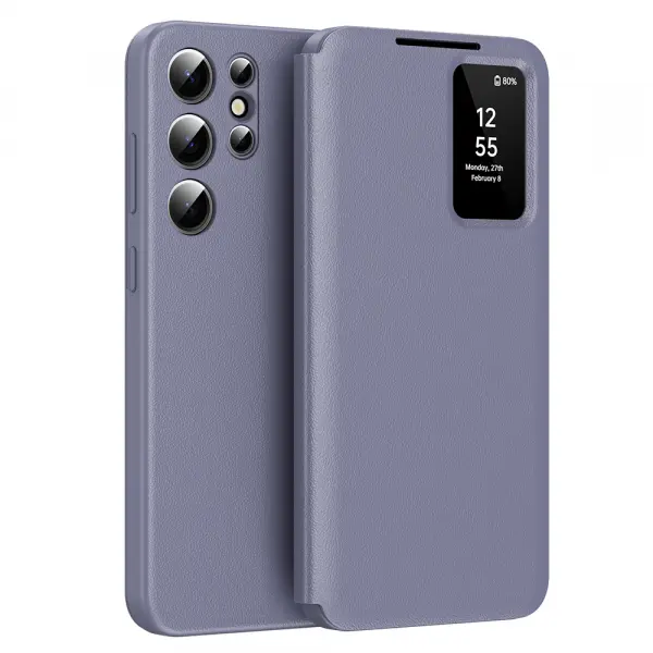 Husa pentru Samsung Galaxy S24 Ultra S928, Techsuit, SmartView, Mov