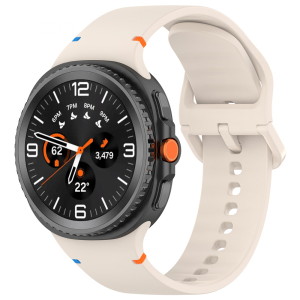 Curea Techsuit W079 pentru Samsung Galaxy Watch8 / Watch8 Classic Series, Bej
