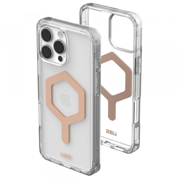 Husa MagSafe pentru Apple iPhone 16 Pro Max, Urban Armor Gear, Plyo, Roz Aurie