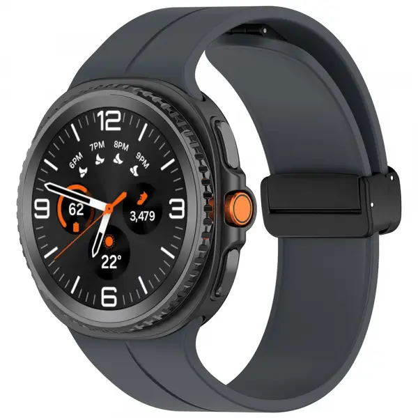 Curea Techsuit W011 pentru Samsung Galaxy Watch8 / Watch8 Classic Series, Gri