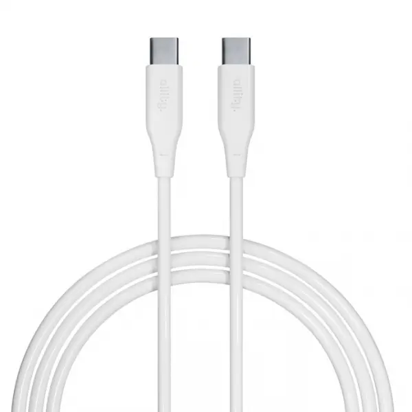 Cablu Date si Incarcare USB-C - USB-C Allity. AUC-02, 100W, 1m, Alb