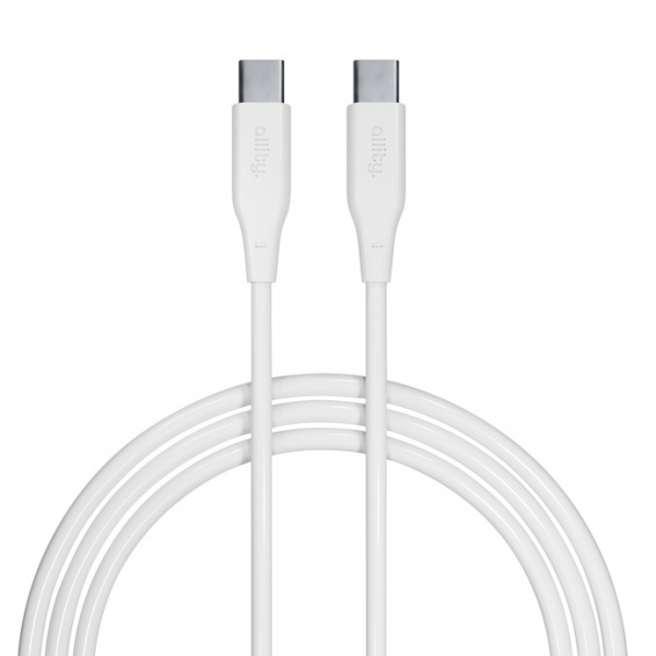 Cablu Date si Incarcare USB-C - USB-C Allity. AUC-02, 100W, 1m, Alb