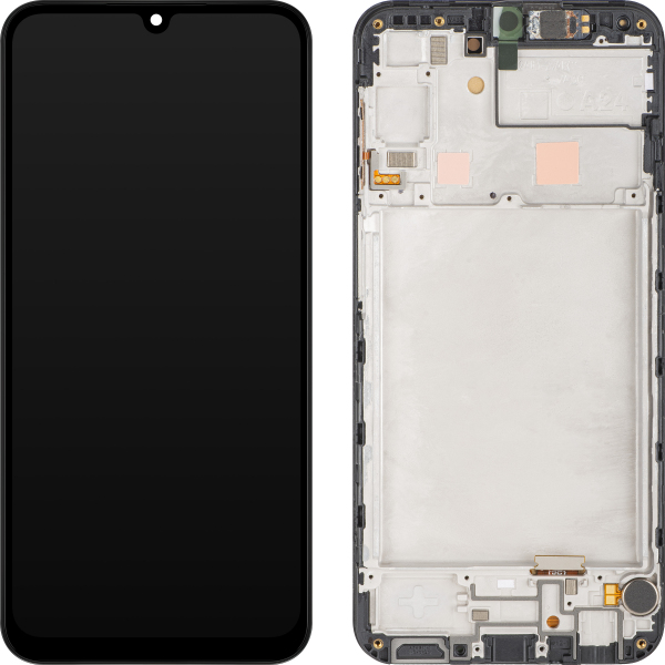 Display cu Touchscreen MP compatibil cu Samsung Galaxy A24 4G A245, cu Rama, Versiune OLED, Negru