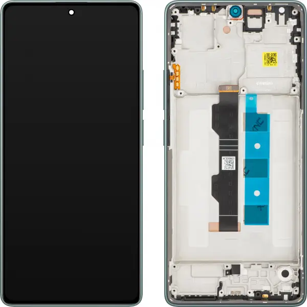 Display cu Touchscreen Xiaomi Redmi Note 13 Pro 4G, cu Rama, Verde (Forest Green), Service Pack 56000100N600