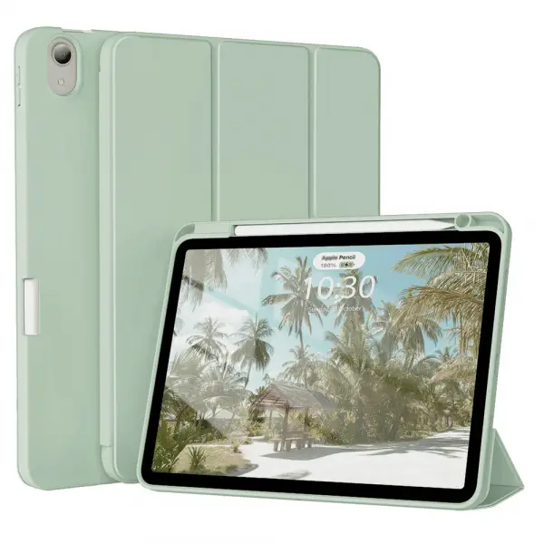 Husa pentru Apple iPad Air (2022) / Air (2020), Techsuit, Flex Trifold, Verde Matcha