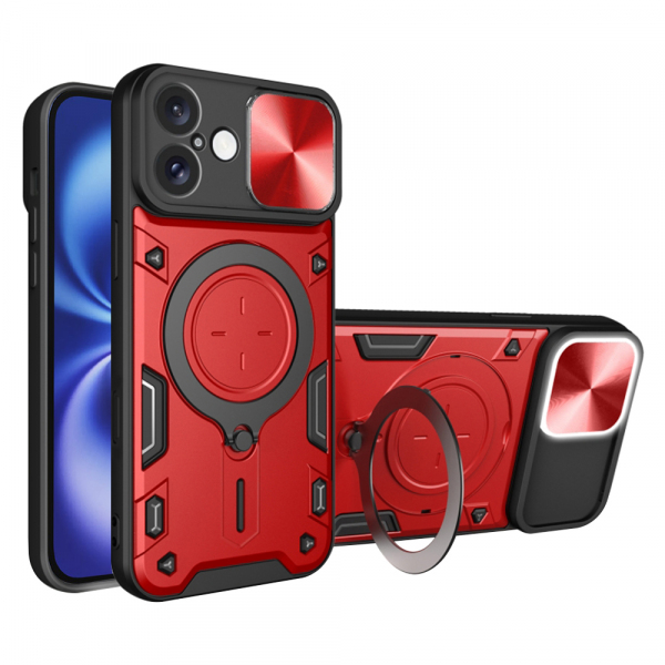 Husa pentru Apple iPhone 16, Techsuit, CamGuard Pro, Rosie