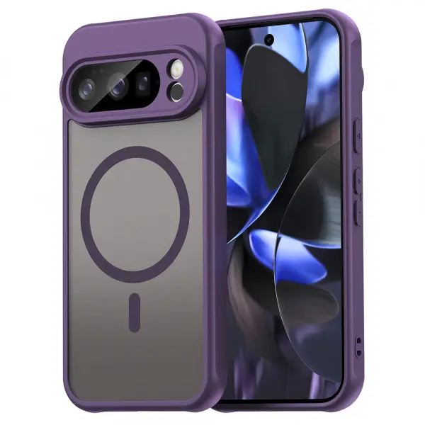 Husa MagSafe pentru Google Pixel 10 Pro, Techsuit, HaloFrost II, Mov