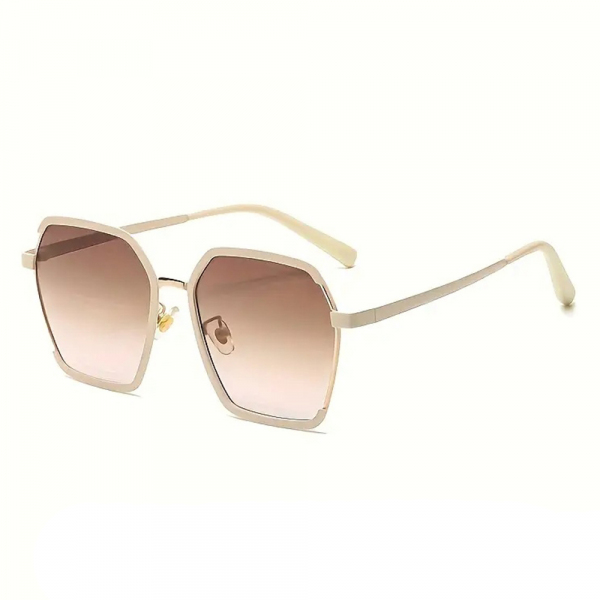 Ochelari De Soare Dama Techsuit 191, Polarizati, Protectie UV, Crem Maro
